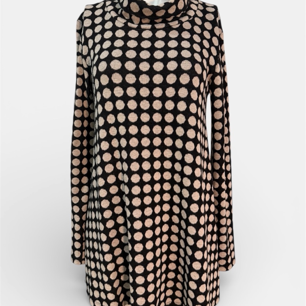 Isle Polka Dot Long Sleeve oversize blouse Made in Turkey